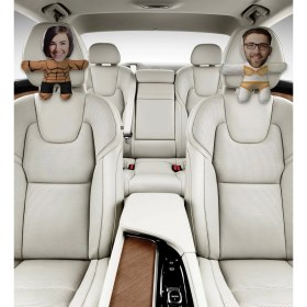 Resim Bk Gift Kişiye Özel Muhteşem Çift 2’li Araç Koltuk Bebek Yastığı-1 