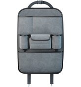 Resim Rogfer Çok İşlevli Araba Koltuğu Geri Saklama Çantası Koltuk Arka Cep Araba Yardımcı Depolama Asılı Çanta Gri 