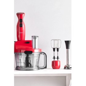 Resim Empressco Kırmızı 2000W Çok Fonksiyonlu Mutfak Robotu 
