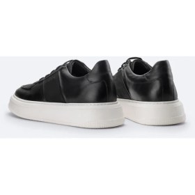 Resim AVVA Erkek Siyah %100 Deri Esnek Taban Hafif Casual Ayakkabı A51Y8004 