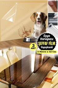 Resim Mucuks 3 Adet Şeffaf Güvenlik ve Güvenlik Cam Filmi Kırılmaz Cam Koruyucu Statik UV Engelleme Patlamaya 