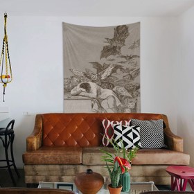 Resim The Sleep of Reason Produces Monsters Duvar Örtüsü - 100 cm x 135 cm 