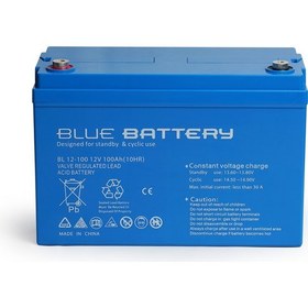 Resim Blue Battery 12 Volt 100 Amper Bakımsız Kuru Akü , Ups Aküsü 