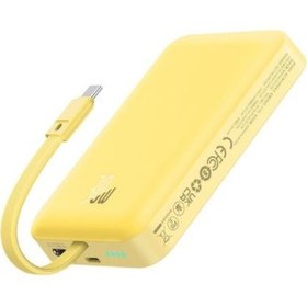 Resim Baseus MgSafe Mini 30 W Sarı 10000 mAh Hızlı Şarj Kablosuz Powerbank Teşhir 