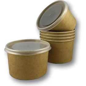 Resim Lidyahan Store 50 Adet Kapaklı Çorba Kasesi 16 Oz 