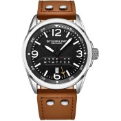 Resim Stührling 447A.02 Stührling 44MM Isviçre Üretimi Erkek Kol Saati 