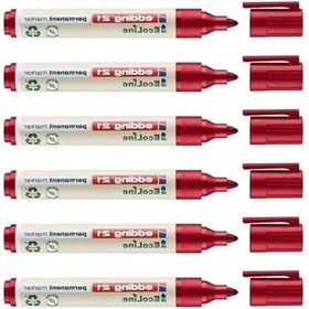 Resim Eddıng Ecoline Red 1,5-3 Mm, 6'lı Set Kalıcı Markör 21 0 Colorless Blender 