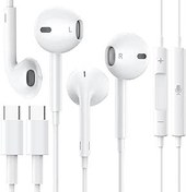 Resim 2 Paket - USB C Kulaklık Tipi C Kulaklıklar Kablolu Kulaklık Gürültü Önleyici Kulaklık iPhone 15 Pro Max Plus, iPad Pro, Android Akıllı Telefon Galaxy S23/S22/S21/S20, Note10/20, A53/A54 ile Uyumlu 