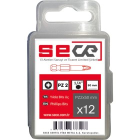 Resim Sece 1/4'' Pozıdrıv Bits Uç PZ2X50 mm 12 Adet 