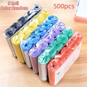 Resim 5 Rulo 500 Ayrılabilir Plastik Poşet - Canlı Renkler, Dayanıklı ve Sızdırmaz, Mutfak, Banyo, Yatak Odası, Ofis için Mükemmel - Ev Kullanımı ve Hediyeler için İdeal, Banyo Aksesuarları|Canlı Çöp Poşetleri|Dayanıklı Plastik Poşetler, Banyo Çöp Poşetleri 