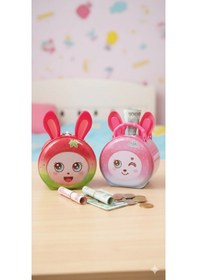 Resim Sevimli Tavşan Ve Meyve Figürlü Çocuk Kumbarası Kilitli Anahtarlı Metal Kumbara Hediyelik K-p Çok Renkli 