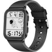 Resim Hanyang Siyah Lıge Yeni Moda Dijital Saat Erkekler Üst Marka Lüks Çift Ekran Izle Erkekler Için Rahat Spor Su Geçirmez Kuvars Kare Saatler (Yurt Dışından) 