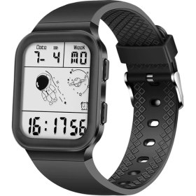 Resim Hanyang Siyah Lıge Yeni Moda Dijital Saat Erkekler Üst Marka Lüks Çift Ekran Izle Erkekler Için Rahat Spor Su Geçirmez Kuvars Kare Saatler (Yurt Dışından) 