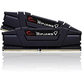 Resim G Skill Gskill Ripjawsv 16Gb (2X8Gb) Ddr4 3200Mhz Siyah-Cl16-Soğutuculu Pc Ram 