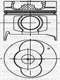 Resim YENMAK 39-03539-000 Piston Segman Std (KİA: KOBRA K47A11SAO 3903539000 (WH813694) (FİYAT:2 ADET İÇİNDİR) 