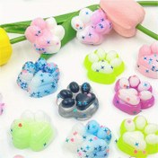 Resim Sevimli Kedi Patisi Squishy | 9 Adet Yumuşak Mini Kedi Patisi Oyuncakları - Paskalya Sepeti Süsü, Cadılar Bayramı/Noel Parti Çantası Dolgusu İçin İdeal 