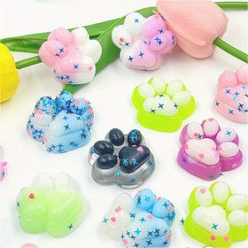 Resim Sevimli Kedi Patisi Squishy | 9 Adet Yumuşak Mini Kedi Patisi Oyuncakları - Paskalya Sepeti Süsü, Cadılar Bayramı/Noel Parti Çantası Dolgusu İçin İdeal 