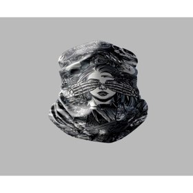 Resim Buffalo Kuru Kafa Tasarımlı Motorcu Buff Maske Outdoor Boyunluk Unisex Bandana 