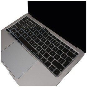 Resim Apple Uyumlu MacBook Air 13 Klavye Koruyucu Türkçe Q Silikon İnce Yıkanabilir A1932 2018 2019 Siyah 