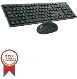 Resim Torima Kablosuz Q Klavye Mouse Seti TMK02 Siyah 