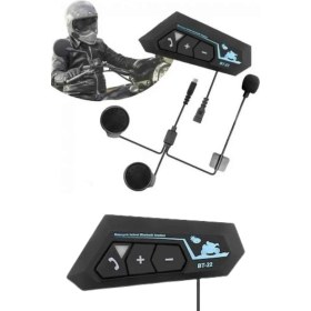 Resim Similar Yeni Nesil Dinleme ve Konuşma Özellikli Intercom Kask Kulaklığı 5.0 Bluetooth 