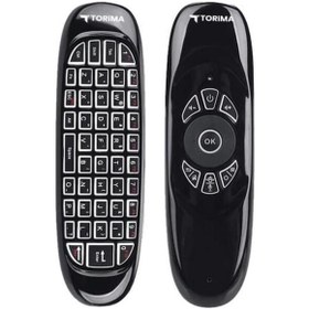 Resim Torima K-02 2.4G Kablosuz Air Mouse ve Mini Klavyeli Uzaktan Kumanda 