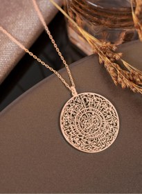 Resim Dkmn Silver 925 Ayar Gümüş Inşirah Duası Kolye 