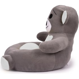 Resim TOKKO Çocuk Bebek Ayıcık Peluş Koltuğu – Ayıcık Koltuk Gri Beyaz 