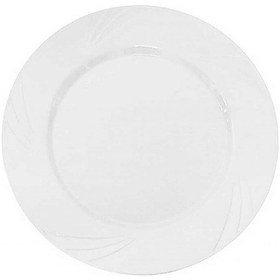 Resim Tabak Kristal Mika 22,5 Cm Beyaz Pk:6 +3 