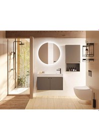 Resim Vitra Aquaheat Bliss 240 2f Duş Kolonu Ve Termostatik Duş Bataryası Sistemi Mat Siyah A4720536 Siyah 