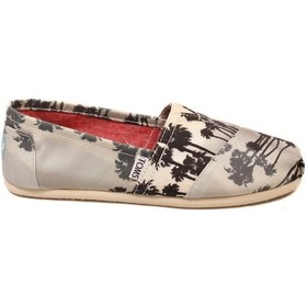 Resim Toms Bayan Espadril Grey Palm Trees Vegan 