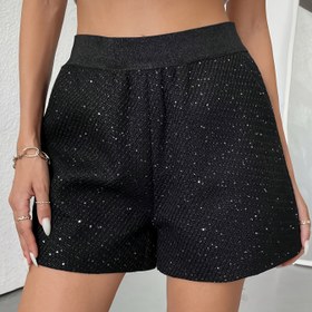 Resim Kadınların Şık Siyah Yüksek Bel Şortları - Cep Detaylı, Esnek, Rahat ve Şık Bahar/Yaz Günlük Giyim Şortları | Trendy Şortlar | Rahat Kesim 