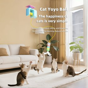 Resim BRAIDOL Otomatik Asılı Kapı Oyuncak - USB Şarj Edilebilir Kedi Teaser ile Zıplayan Tüy İpi, Dayanıklı Plastik Yapı, İç/Dış Mekan Oyunu, Tüm Kedi Boyutları İçin Kovalama Egzersizi, Eğlenceli Yapay Tüy Oyuncakları, Kedi Oyuncak, İç Mekan Evcil Hayvan Oyunu, Eğlenceli Tasarım, Sağlam Yapı 