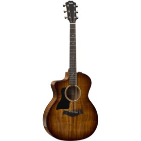 Resim Taylor 224CE-K DLX Solak Elektro Akustik Gitar (Shaded Edgeburst) 