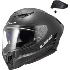 Resim Ls2 Dragon Karbon Mat Kapalı Kask 