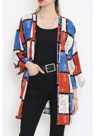 Resim Desenli Kimono Kiremit - 1658.1095. Çok Renkli 