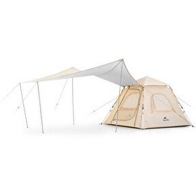 Resim Naturehike Ango UPF 50+ Otomatik Kurulum Ekstra Gölgelikli Gümüş 2 Kişilik Kamp Çadırı 