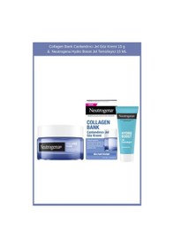 Resim Neutrogena Hydro Boost Jel Temizleyici 15 ML + Collagen Bank Canlandırıcı Jel Göz Kremi 15 G 