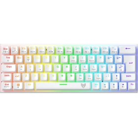 Resim Blueforce Runner Rgb Mekanik Gaming Oyuncu Klavyesi Red Switch Q Beyaz 