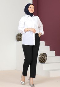 Resim Genel Markalar Havuç Model Tesettür Pantolon SİYAH 