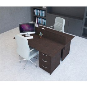Resim Burovena Vena Nil Workstation Ikili Çalışma Masa 158Cm X 140Cm X 115H 