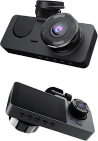 Resim shopwave Yol Kayıt Araç Kamerası HD DVR 3 Kameralı 2.0in Ekranlı Ön İç Arka 