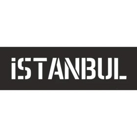 Resim İsg Tabelam 40x25cm/kompozit/Istanbul Boyama Şablonu 
