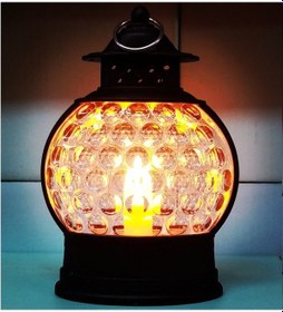 Resim Pilli Işıklı Siyah Ramazan Feneri Gün Işığı Led Işıklı Fener Siyah Gemici Feneri Ramazan Işıkları Siyah 