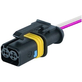 Resim Universal Sinyal Soketi 2 Pin Kablolu 