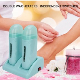 Resim Maiyame Cyan 220v Avrupa Standartlı 40w Çift Kazanlı Biksikleyici - İndependanlıklı Isıtma, Transparan Pencere, Kol-ayak-vücut Tüy Kaldırma Makinesi 