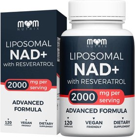 Resim Mom Nutrix Liposomal NAD Resveratrol 2000 mg 120 Caps 