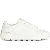 Resim Geox Kadın Beyaz Bağcıklı Spherica Ecub Deri Sneaker - Beyaz / 38 