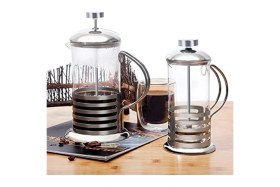 Resim Feyza Design Paslanmaz Çelik French Press Kahve ve Çay Demleme Aparatı 