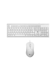 Resim Lenovo Lecoo Cm101 Usb Kablolu Türkçe Q Klavye - Mouse Set Beyaz Diğer 
